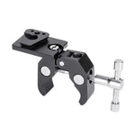 FOMITO V-Mount Male Connector Crab Clamp Multi-Function Monitor Tripod Heavy Duty Clamp, V-Mount Male Connector Crab Clamp