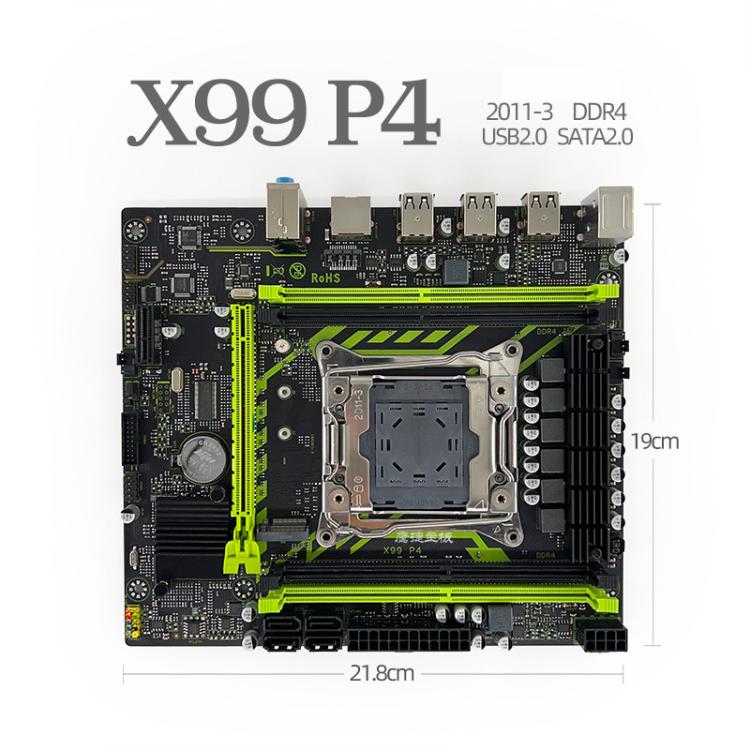 Yingjie X99-P4 M-ATX LGA 2011-3 DDR4 Computer Motherboard For Intel Xeon E5 2678 2680 V3 V4