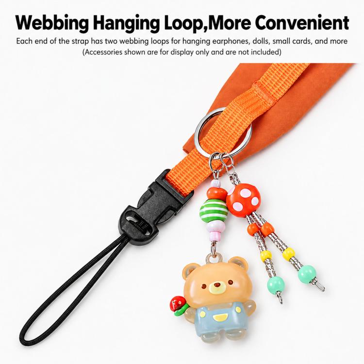 Universal Camera Shoulder Strap Quick Release Scrunchie Neck Lanyard With Loops, D348