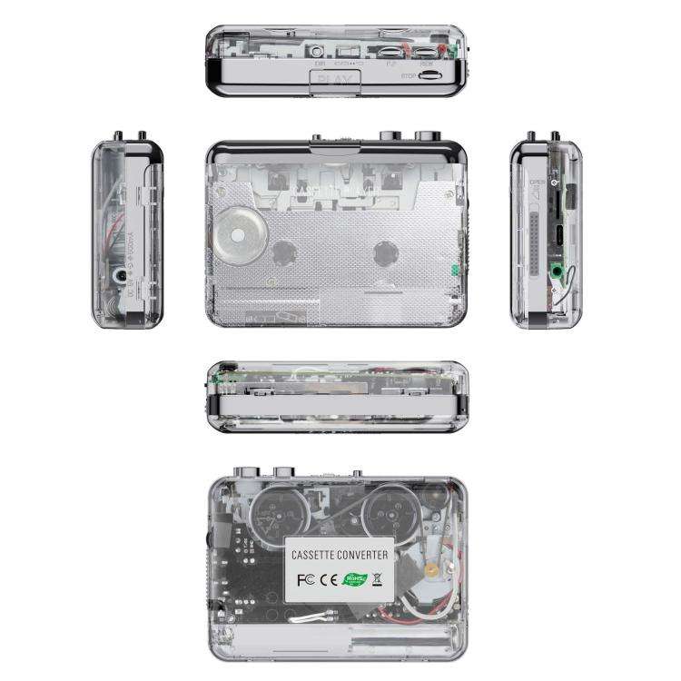 Ezcap218PT Portable Cassette Player Tape To MP3 Converter Auto Reverse Walkman With 3.5mm Audio Jack, Ezcap218PT