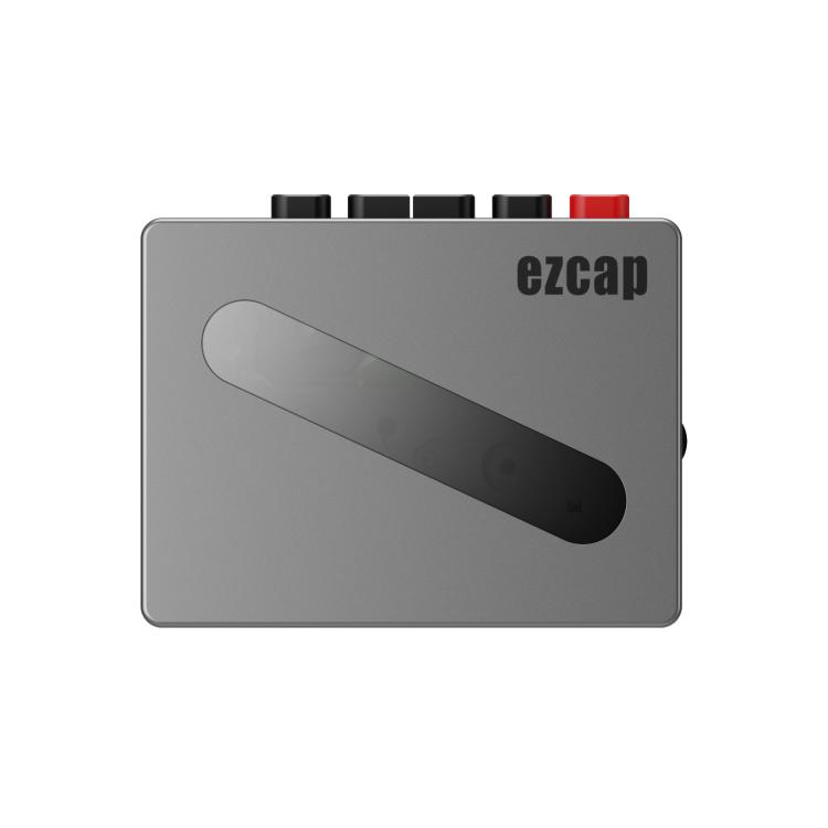 Ezcap237 Metal Portable Cassette Player Recorder Built-in Mic 3.5mm Jack Type-C Rechargeable Walkman, Ezcap237