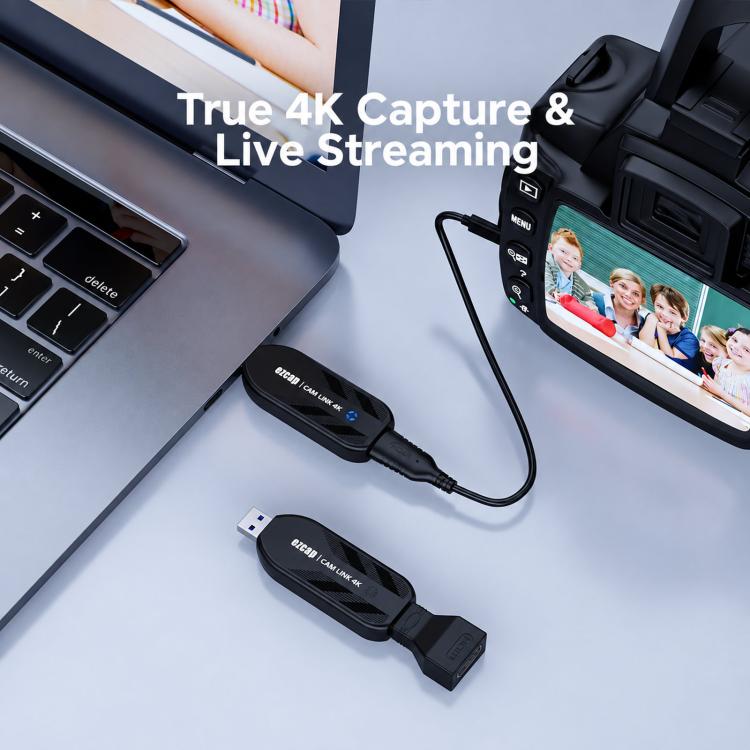 Ezcap331 4K 60fps Cam Link USB 3.1 Video Capture Card HDMI To USB Dongle For Camera Live Streaming OBS, Ezcap331