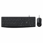 ZGB Q9Pro Wired Color Block Keyboard Mouse Combo, Silent Ergonomic 105 Keys Set with 1600 DPI Mouse