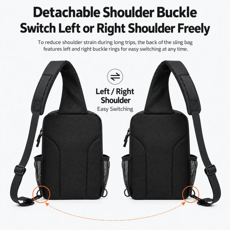 Waterproof Shockproof Shoulder Tablet Storage Bag Lightweight Large Capacity Case With Earphone Hole, Black Small, Blue Small, Black Medium, Blue Medium, Black Large, Blue Large