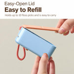 Automatic Pop-Up Portable Mini Floss Box Household Dental Floss Stick Storage Case