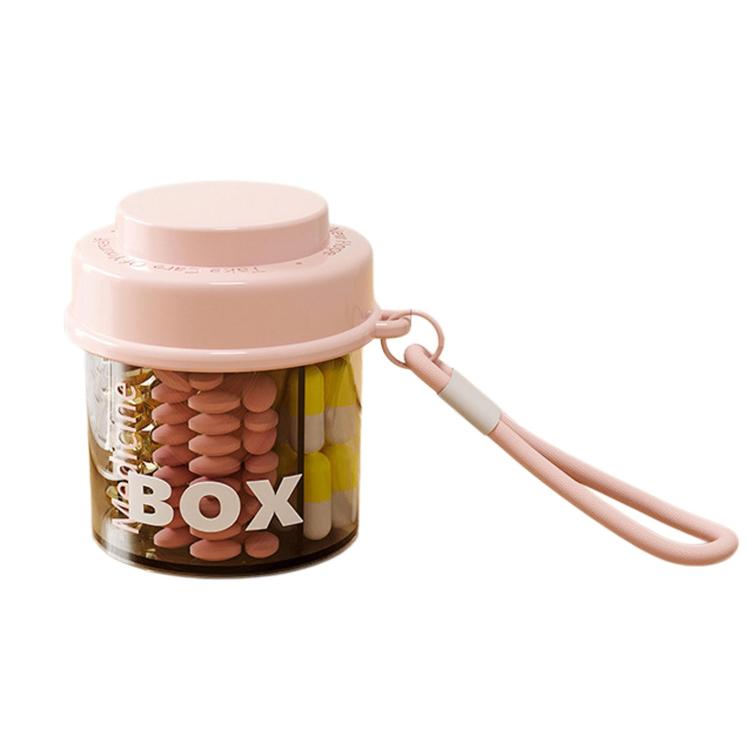 Compartment Portable Pill Box Travel Mini Easy To Clean Pill Case