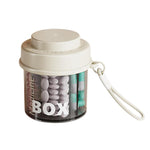 Compartment Portable Pill Box Travel Mini Easy To Clean Pill Case