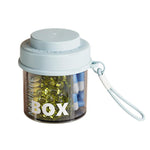 Compartment Portable Pill Box Travel Mini Easy To Clean Pill Case