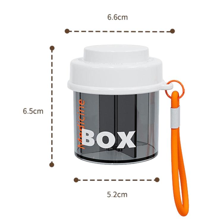 Compartment Portable Pill Box Travel Mini Easy To Clean Pill Case