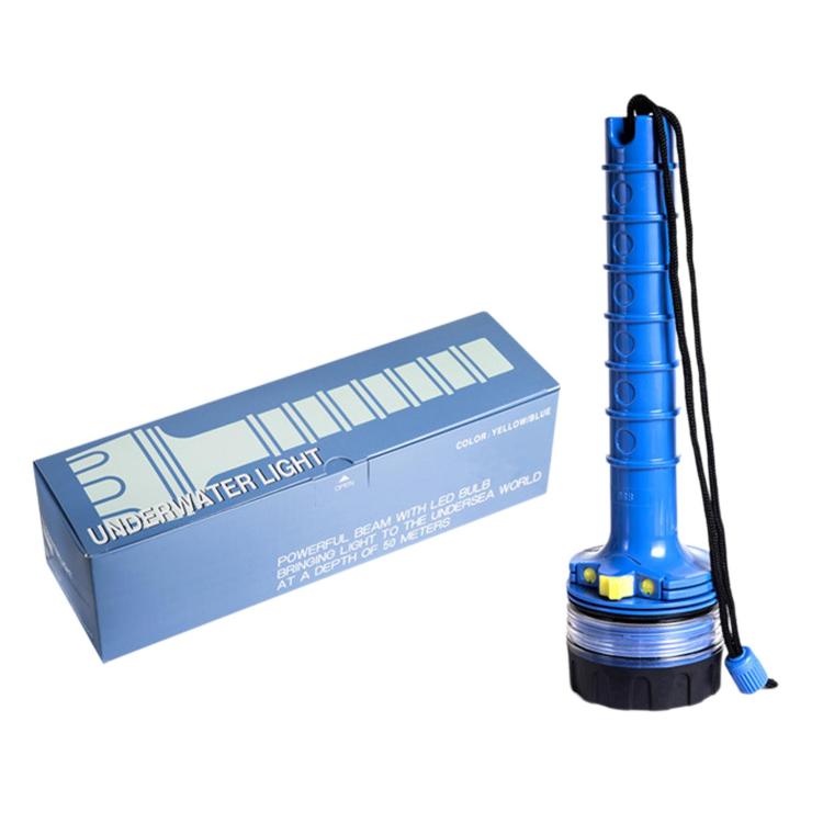 AJS-889 50m Diving Bright Waterproof Flashlight LED High Lumen Long Range Underwater Salvage Light