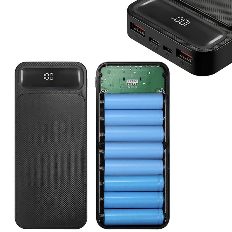Solder-Free Portable Power Bank DIY Kit 18650 Battery Case Power Bank Housing Assembly Kit, Batteries Not Included, F4 Fast Charging Black, F4 Fast Charging White, F6 Fast Charging Black, F6 Fast Charging White, F8 Fast Charging Black                  ...