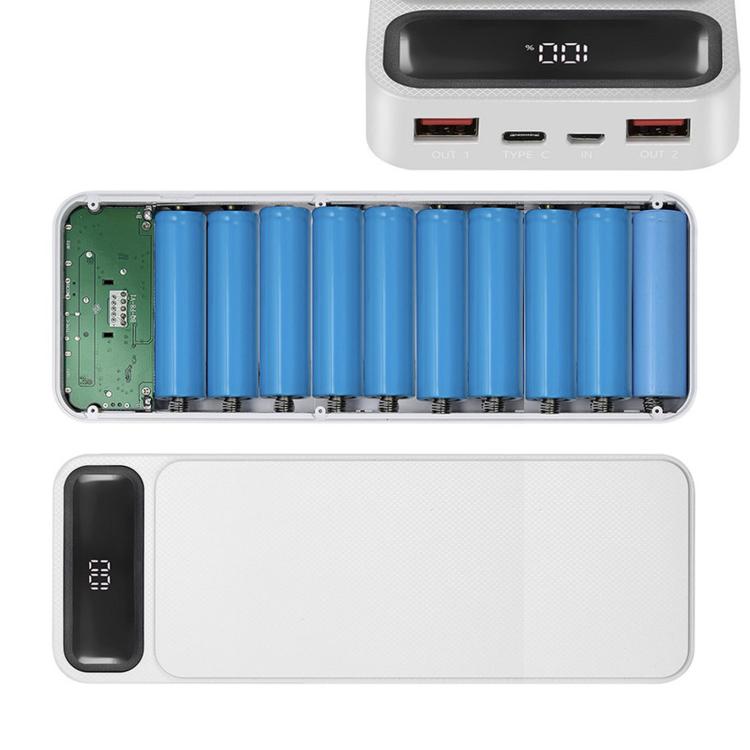 Solder-Free Portable Power Bank DIY Kit 18650 Battery Case Power Bank Housing Assembly Kit, Batteries Not Included, F4 Fast Charging Black, F4 Fast Charging White, F6 Fast Charging Black, F6 Fast Charging White, F8 Fast Charging Black                  ...