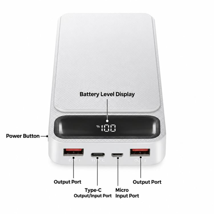 Solder-Free Portable Power Bank DIY Kit 18650 Battery Case Power Bank Housing Assembly Kit, Batteries Not Included, F4 Fast Charging Black, F4 Fast Charging White, F6 Fast Charging Black, F6 Fast Charging White, F8 Fast Charging Black                  ...