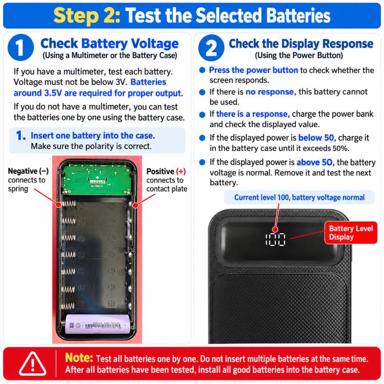 Solder-Free Portable Power Bank DIY Kit 18650 Battery Case Power Bank Housing Assembly Kit, Batteries Not Included, F4 Fast Charging Black, F4 Fast Charging White, F6 Fast Charging Black, F6 Fast Charging White, F8 Fast Charging Black                  ...