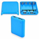 Fast-Charging Version Removable 4-Cell 18650 Battery Case Compact Power Bank Housing Kit, Batteries Not Included