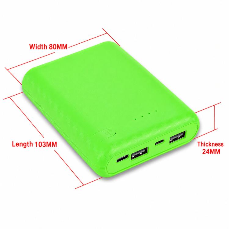 Fast-Charging Version Removable 4-Cell 18650 Battery Case Compact Power Bank Housing Kit, Batteries Not Included