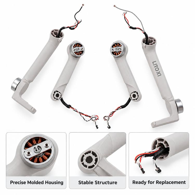 Parte di ricambio per il braccio di ricambio del drone DJI Lito X1., Front-left, Front-right, Rear-left, Rear-right, Full Set