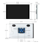 Touch screen capacitivo DSI Waveshare da 10,1 pollici, risoluzione 800 x 1280, pannello IPS, compatibile con Arduino UNO Q, supporta la connessione board-to-board.
