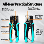 Pass Through Crystal Head Ethernet Cable Cutter Multi-Function Network Crimping Tool, CP-342