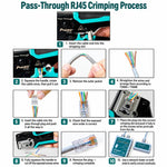 Pass Through Crystal Head Ethernet Cable Cutter Multi-Function Network Crimping Tool, CP-342