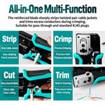 Pass Through Crystal Head Ethernet Cable Cutter Multi-Function Network Crimping Tool, CP-342