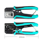 Pass Through Crystal Head Ethernet Cable Cutter Multi-Function Network Crimping Tool, CP-342