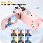 DV302 64MP High Definition Handheld Dual Lens Digital Video Camera