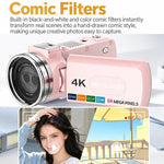 DV302 64MP High Definition Handheld Dual Lens Digital Video Camera