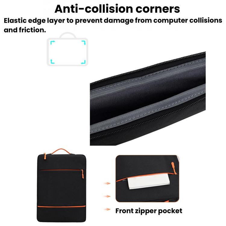 Custodia portatile per laptop, borsa per computer da lavoro a grande capienza, 11/12 inch, 13/14 inch, 15.6 inch