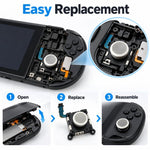 Modulo di ricambio per joystick analogico 3D per PS Vita 2000, componente di riparazione per controller (levetta analogica di precisione), Joystick White, Joystick Black