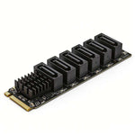 Scheda di espansione M.2 NVMe a 6 porte SATA 3.0