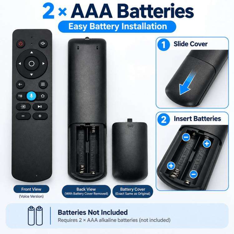 Telecomando AN1603 RC-LEX20 per Smart TV e proiettori BBK, DEXP, STARWIND, Bluetooth Voice Version, IR Version