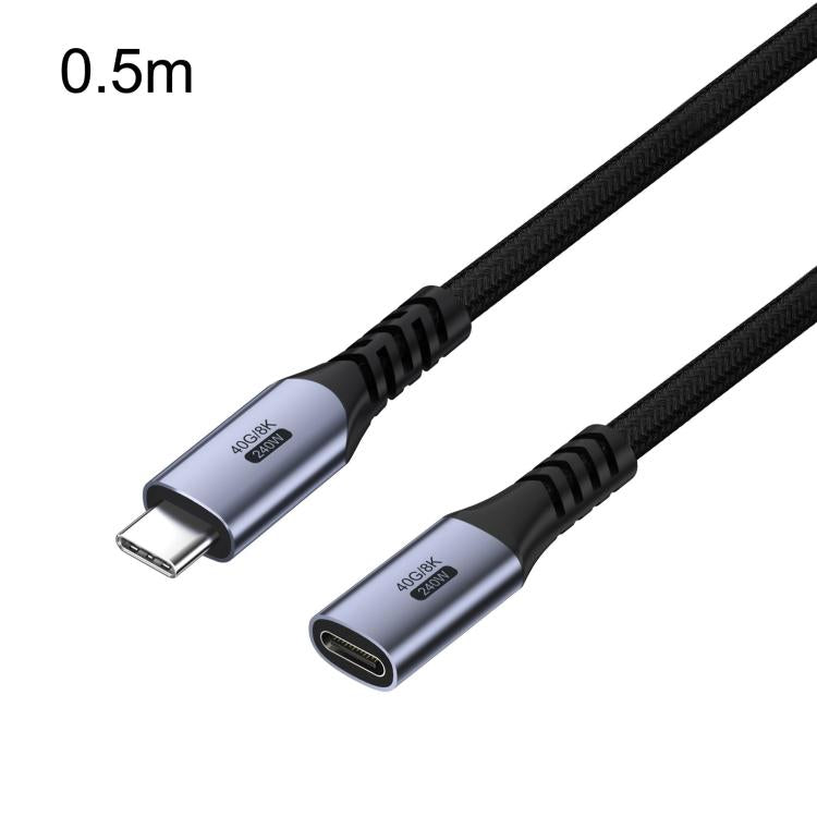 Cavo di prolunga USB 4.0 full-function, cavo dati per smartphone con supporto PD 240W, da USB-C maschio a femmina, per mirroring dello schermo, 0.5m, 1m