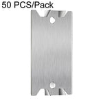 Piastra protettiva in metallo per pannelli forati, destinata alla protezione di tubi e cablaggi, 50 PCS/Pack