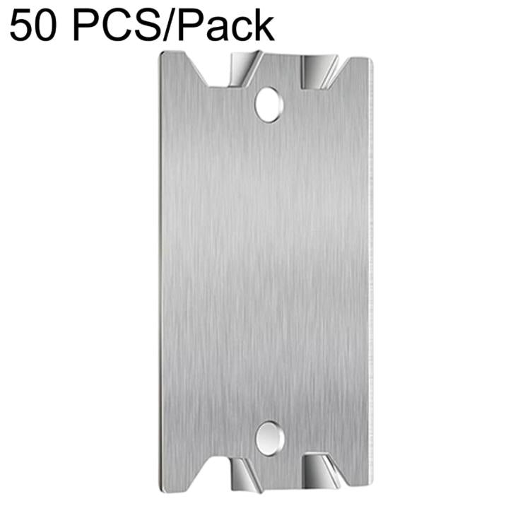 Piastra protettiva in metallo per pannelli forati, destinata alla protezione di tubi e cablaggi, 50 PCS/Pack