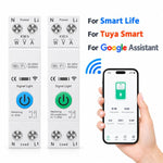 WiFi Smart Circuit Breaker Compatible With Smart Life, Alexa & Google Home, Basic Switch Model, On-Off + Metering, On-Off + Metering + UVP