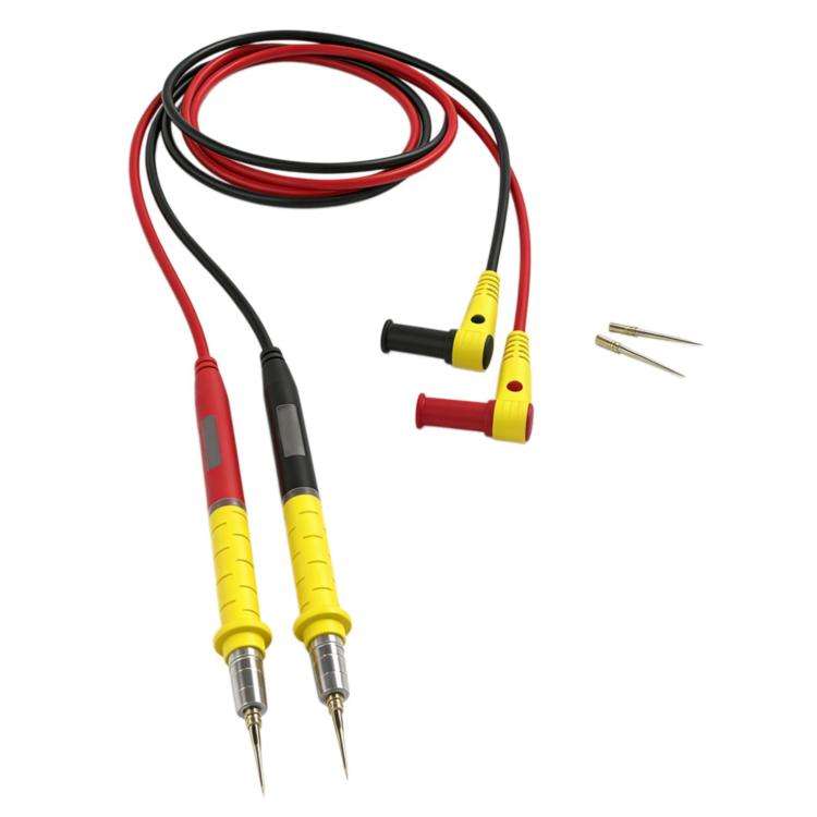 Universal Multimeter Test Leads With Ultra-Sharp Gold-Plated Tips Cold-Resistant Silicone Insulation