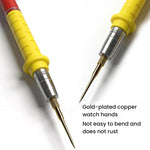 Universal Multimeter Test Leads With Ultra-Sharp Gold-Plated Tips Cold-Resistant Silicone Insulation