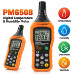 Misuratore digitale portatile di temperatura e umidità ad alta precisione PEAKMETER, PM6508