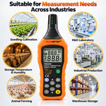Misuratore digitale portatile di temperatura e umidità ad alta precisione PEAKMETER, PM6508