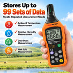Misuratore digitale portatile di temperatura e umidità ad alta precisione PEAKMETER, PM6508