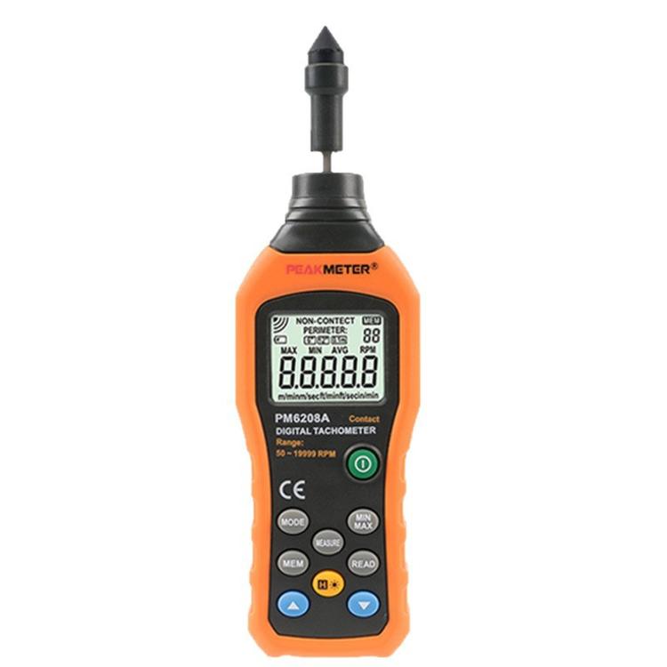 PEAKMETER Digital Contact-Type Tachometer for Motor Speed ??Measurement, PM6208A