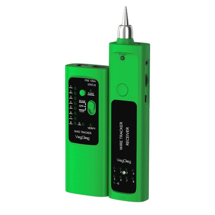 VegGieg V-E112 Multifunctional Network Cable Tester POE Anti-Burn Wire Tracker, V-E112
