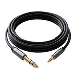 VegGieg V-A609 3.5mm Male To 6.5mm Male Audio Cable Phone Computer Amplifier Speaker Connection Cord, V-A609