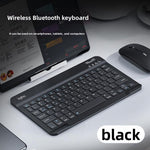 Inphic V750B Wireless Bluetooth Keyboard Silent Rechargeable for Laptop Tablet