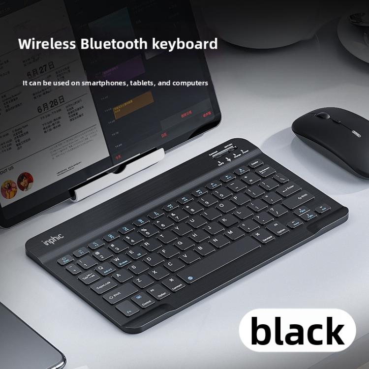 Inphic V750B Wireless Bluetooth Keyboard Silent Rechargeable for Laptop Tablet