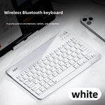 Inphic V750B Wireless Bluetooth Keyboard Silent Rechargeable for Laptop Tablet