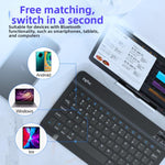 Inphic V750B Wireless Bluetooth Keyboard Silent Rechargeable for Laptop Tablet