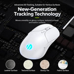 Inphic B1 Wired Silent Mouse, Ergonomic USB Computer Mouse with Adjustable DPI, White
