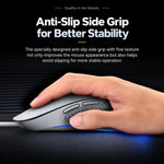 Inphic B1 Wired Silent Mouse, Ergonomic USB Computer Mouse with Adjustable DPI, White